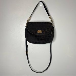 Michael Kors Black Crossbody Logo Print Purse